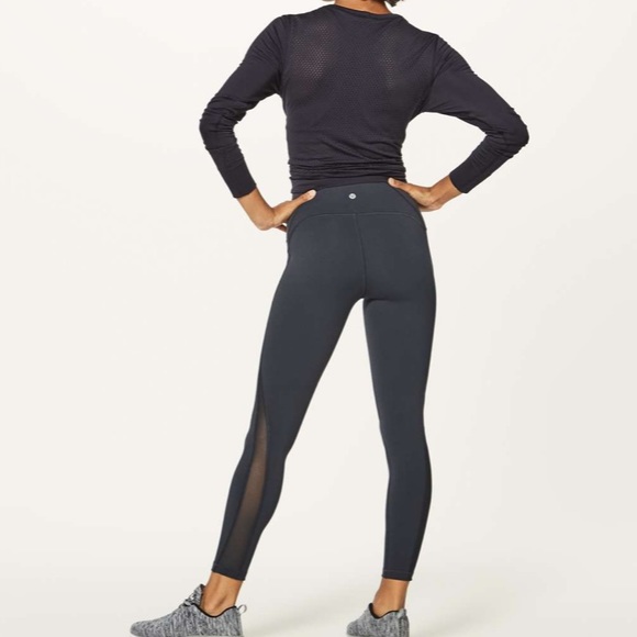 lululemon athletica Pants - Lululemon Train Times 7/8 Pant Leggings 25" High Rise Melanite Gray 4